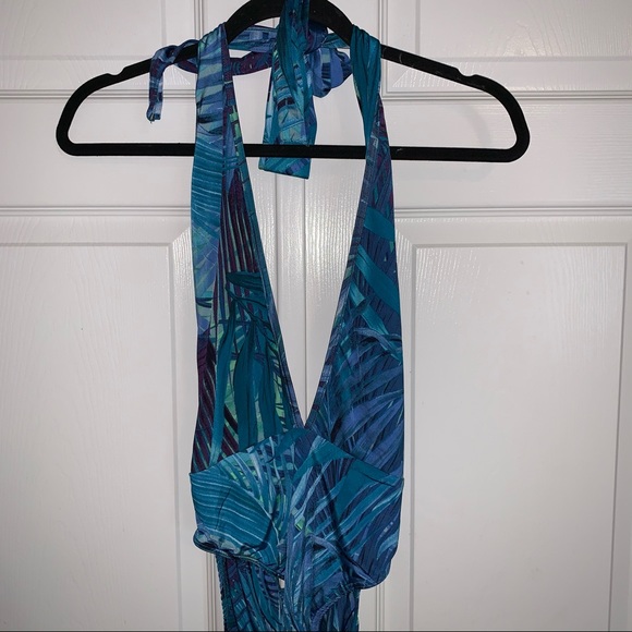 NWT JLUXLABEL Turquoise Dreams Halter & Duster Set - Picture 6 of 16